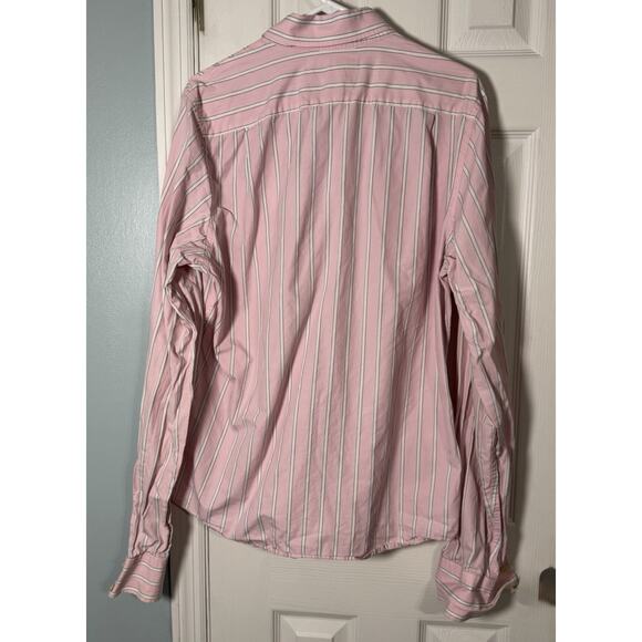 Lot Of 2 Abercrombie & Fitch Men’s Dress Shirts, Muscle Fit, Pink/Blue, XL - Picture 11 of 13